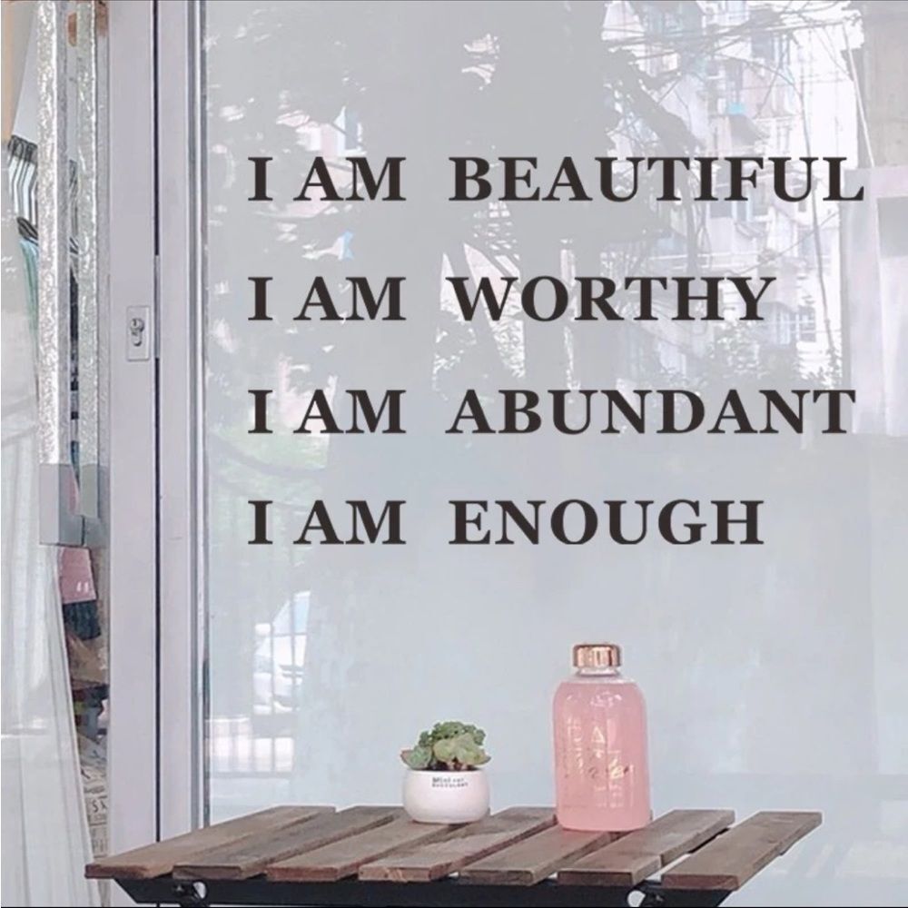 10/$25🦋 I AM ENOUGH Inspirational Wall Decal - Picture 4 of 11